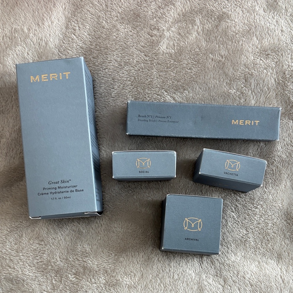 MERIT Skincare and Makeup Set